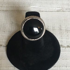 Black Onyx Sterling Silver Ring